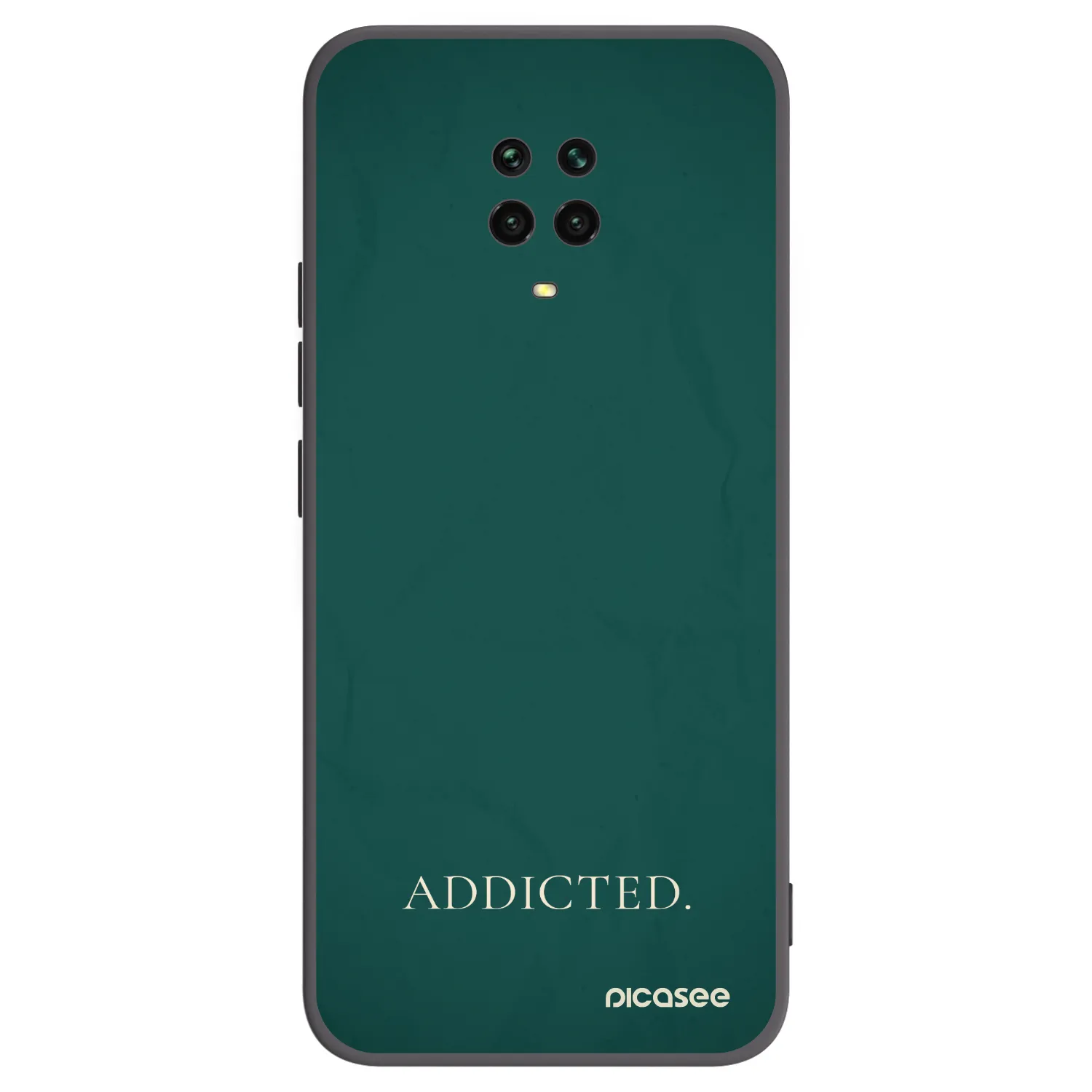 Picasee silikonski črni ovitek za Xiaomi Redmi Note 9 Pro - Addicted