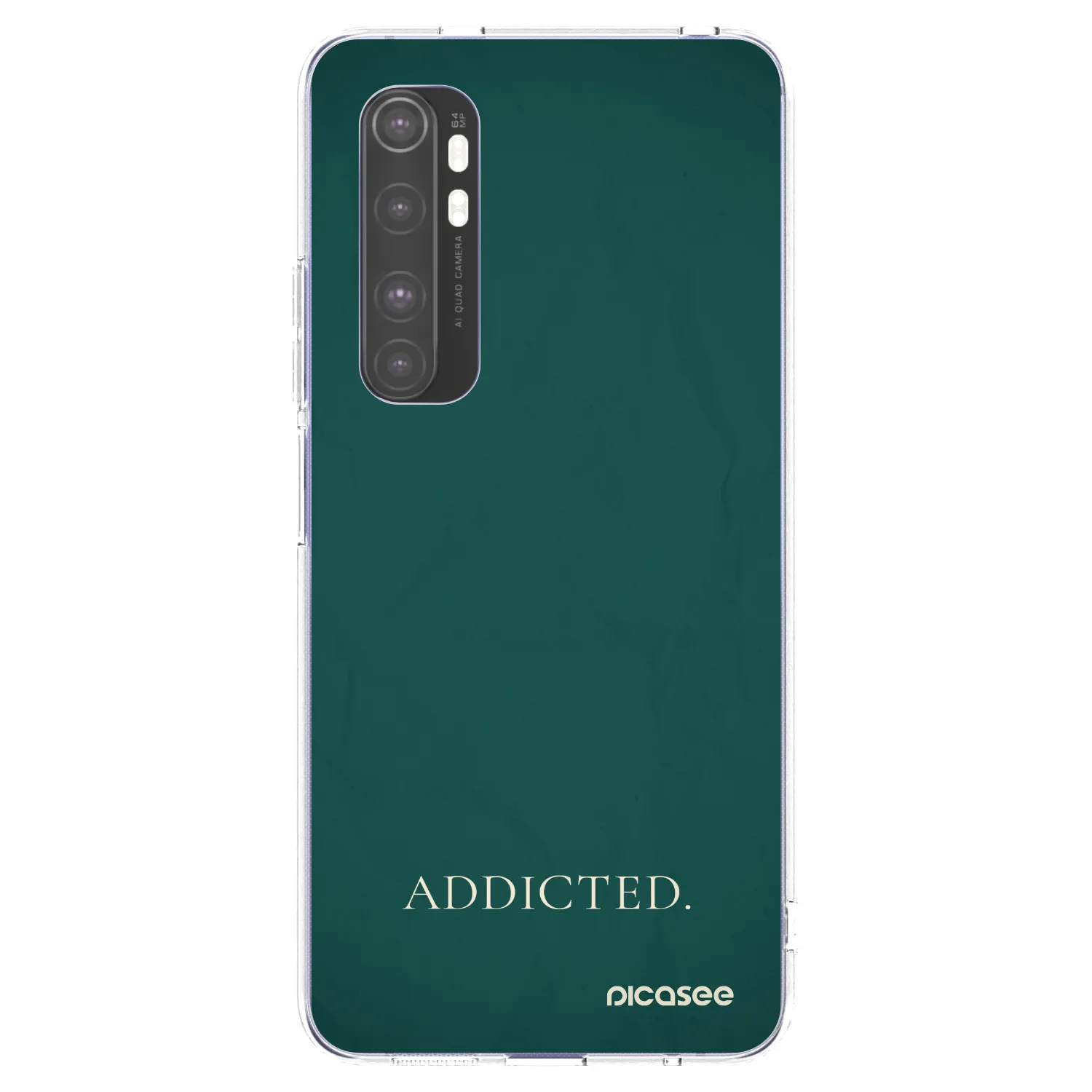Picasee silikonski prozorni ovitek za Xiaomi Mi Note 10 Lite - Addicted