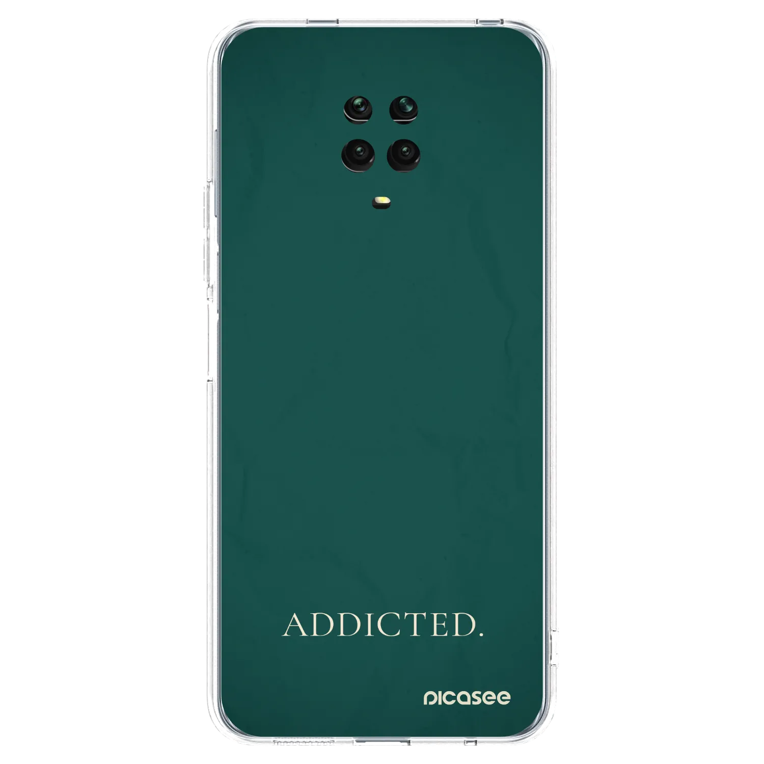 Picasee silikonski prozorni ovitek za Xiaomi Redmi Note 9S - Addicted