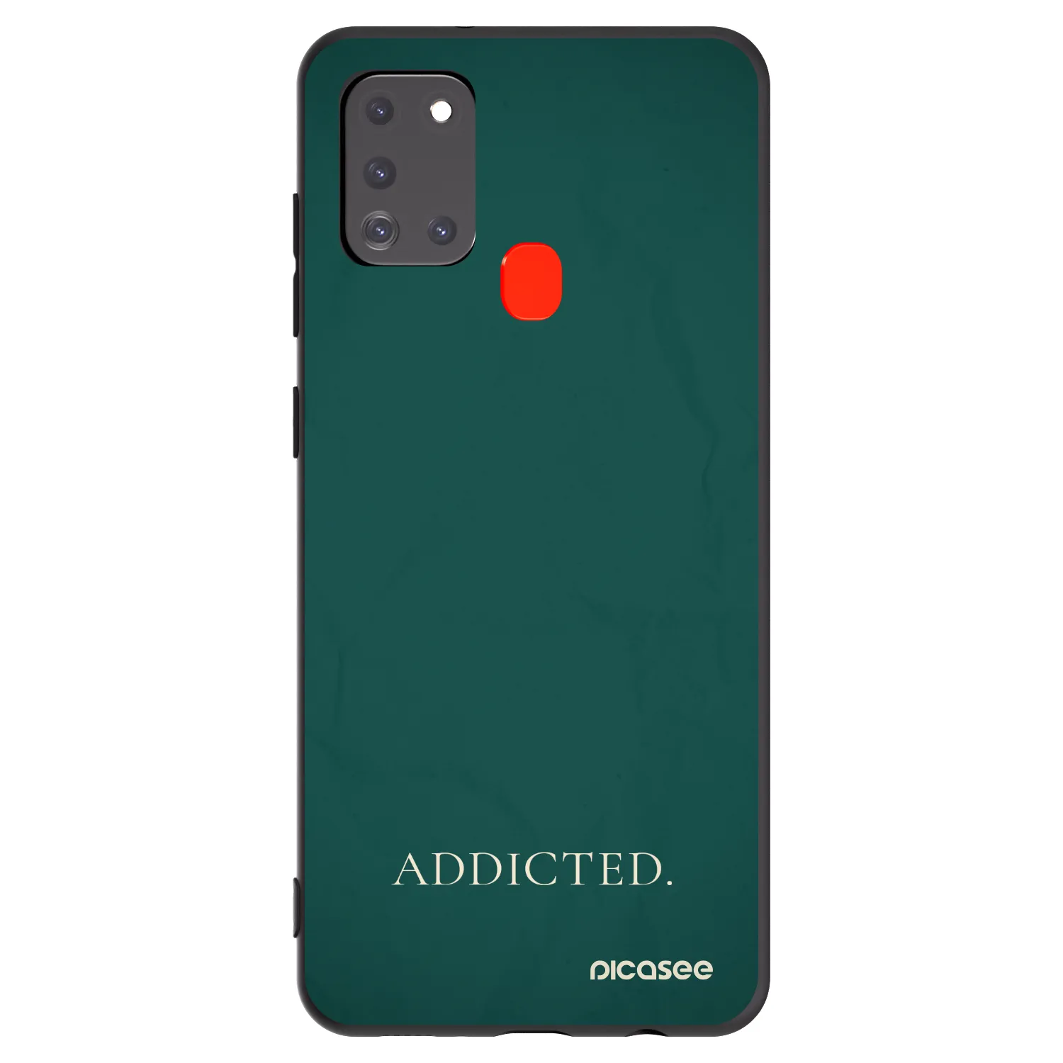 Picasee silikonski črni ovitek za Samsung Galaxy A21s - Addicted