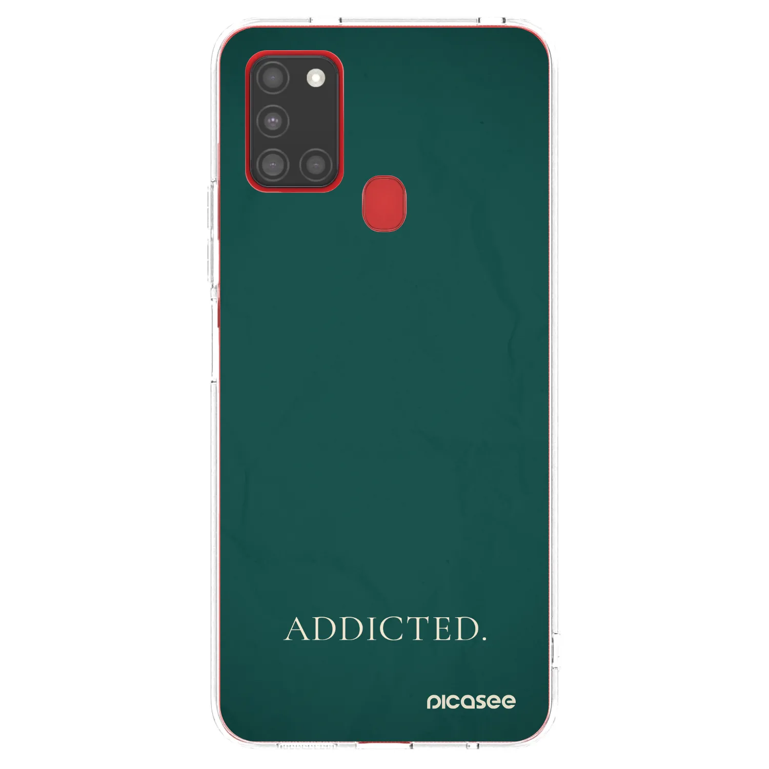 Picasee silikonski prozorni ovitek za Samsung Galaxy A21s - Addicted