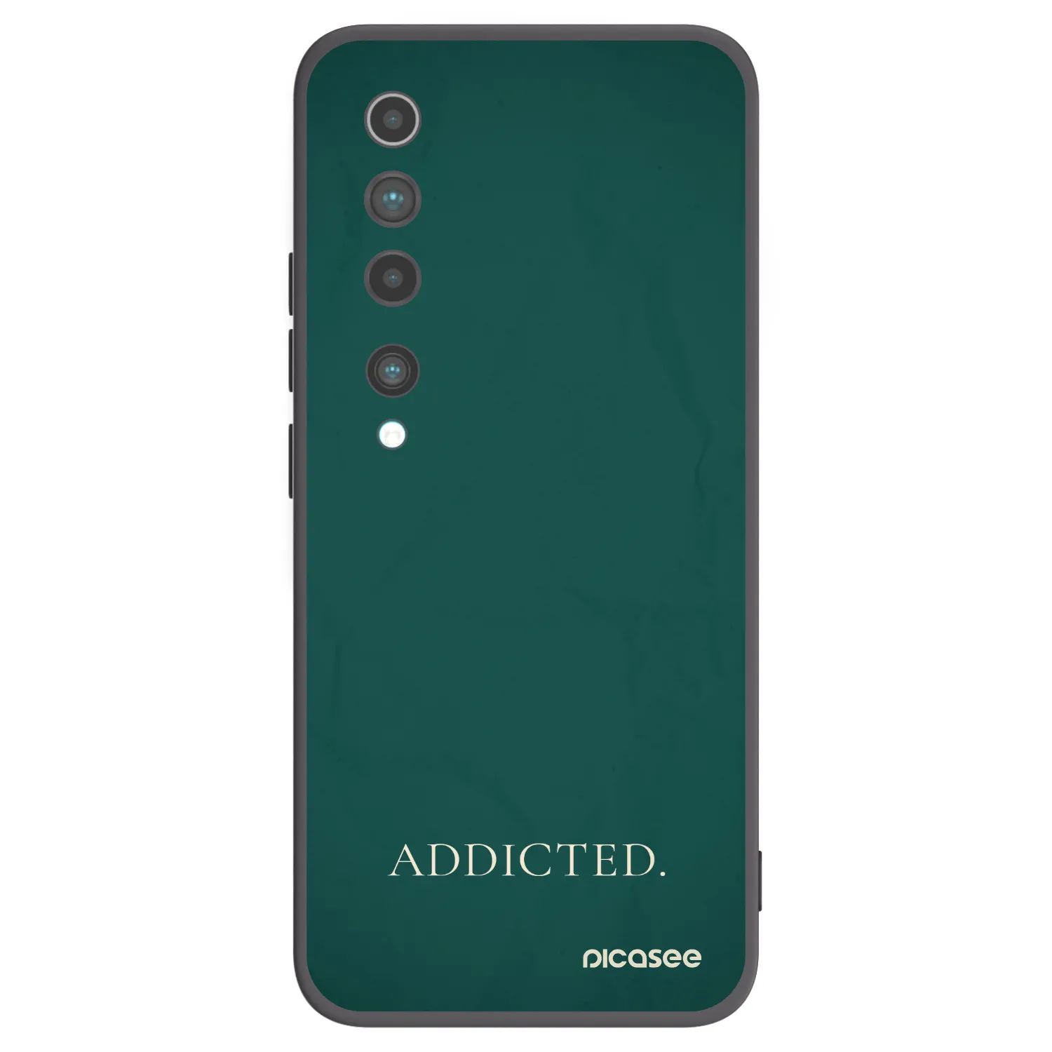 Picasee silikonski črni ovitek za Xiaomi Mi 10 - Addicted