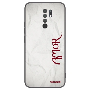 Picasee silikonski črni ovitek za Xiaomi Redmi 9 - Amor