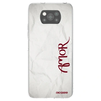 Picasee silikonski črni ovitek za Xiaomi Poco X3 - Amor