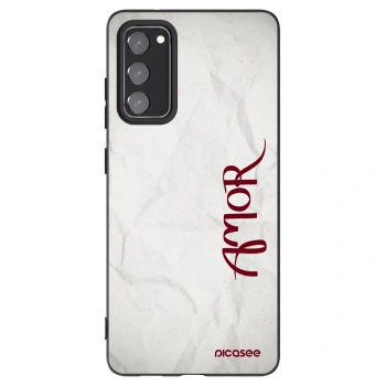 Picasee silikonski črni ovitek za Samsung Galaxy S20 FE - Amor
