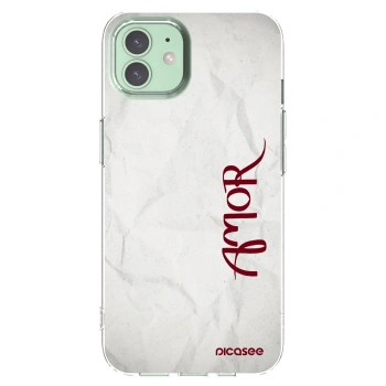 Picasee silikonski prozorni ovitek za Apple iPhone 12 - Amor