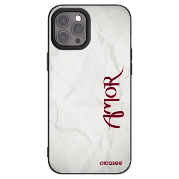 Picasee silikonski črni ovitek za Apple iPhone 12 Pro Max - Amor
