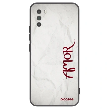 Picasee silikonski črni ovitek za Xiaomi Poco M3 - Amor