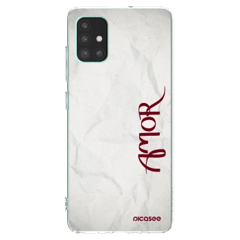 Picasee silikonski prozorni ovitek za Samsung Galaxy M51 M515F - Amor