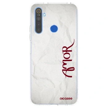 Picasee silikonski prozorni ovitek za Realme 5 - Amor
