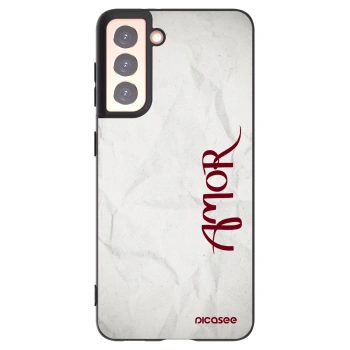Picasee silikonski črni ovitek za Samsung Galaxy S21 5G G991B - Amor