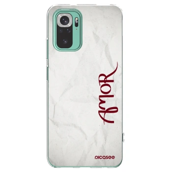 Picasee silikonski prozorni ovitek za Xiaomi Redmi Note 10 Pro - Amor