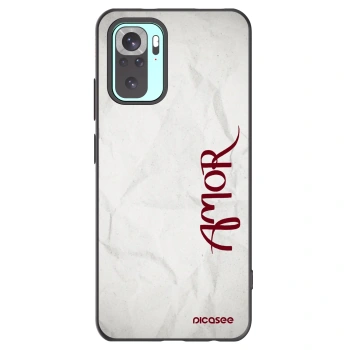 Picasee silikonski črni ovitek za Xiaomi Redmi Note 10 Pro - Amor