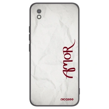 Picasee silikonski črni ovitek za Xiaomi Redmi 9AT - Amor