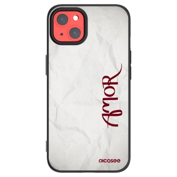 Picasee silikonski črni ovitek za Apple iPhone 13 - Amor