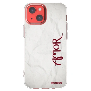 Picasee silikonski prozorni ovitek za Apple iPhone 13 mini - Amor