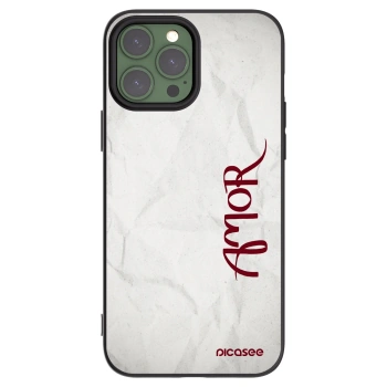 Picasee silikonski črni ovitek za Apple iPhone 13 Pro Max - Amor