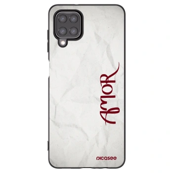 Picasee silikonski črni ovitek za Samsung Galaxy M12 M127F - Amor