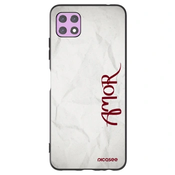 Picasee silikonski črni ovitek za Samsung Galaxy A22 A226B 5G - Amor