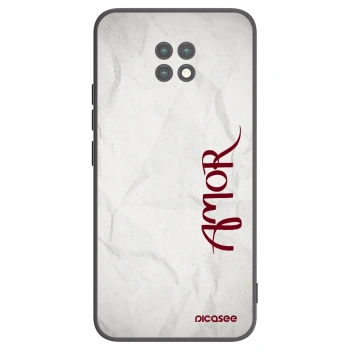 Picasee silikonski črni ovitek za Xiaomi Redmi Note 9T - Amor