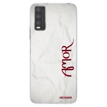 Picasee silikonski prozorni ovitek za Vivo Y20s - Amor