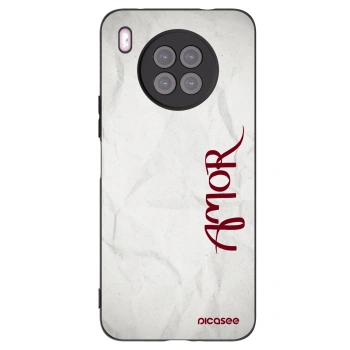 Picasee silikonski črni ovitek za Huawei Nova 8i - Amor