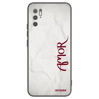 Picasee silikonski črni ovitek za Xiaomi Poco M3 Pro 5G - Amor