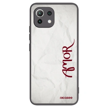 Picasee silikonski črni ovitek za Xiaomi 11 Lite 5G NE - Amor