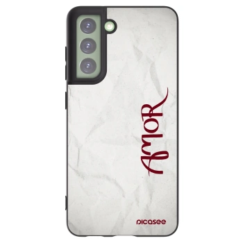 Picasee silikonski črni ovitek za Samsung Galaxy S21 FE 5G - Amor