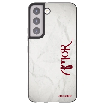 Picasee silikonski črni ovitek za Samsung Galaxy S22 5G - Amor