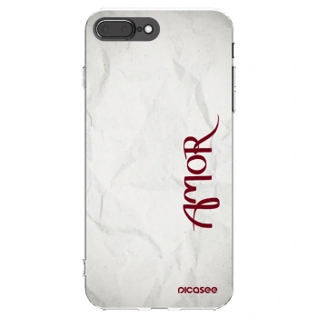 Picasee silikonski prozorni ovitek za Apple iPhone 8 Plus - Amor
