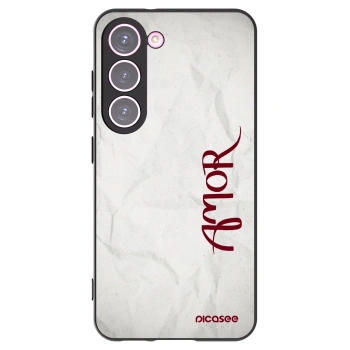 Picasee silikonski črni ovitek za Samsung Galaxy S23 5G - Amor