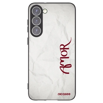 Picasee silikonski črni ovitek za Samsung Galaxy S23+ 5G - Amor