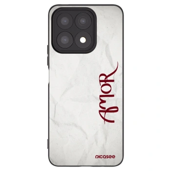 Picasee silikonski črni ovitek za Honor X8a - Amor