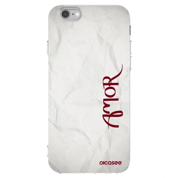 Picasee silikonski prozorni ovitek za Apple iPhone 6/6S - Amor
