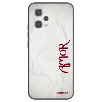 Picasee silikonski črni ovitek za Xiaomi Redmi Note 12 5G - Amor