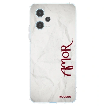 Picasee silikonski prozorni ovitek za Xiaomi Redmi Note 12 5G - Amor