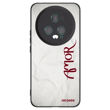Picasee silikonski črni ovitek za Honor Magic5 Pro - Amor