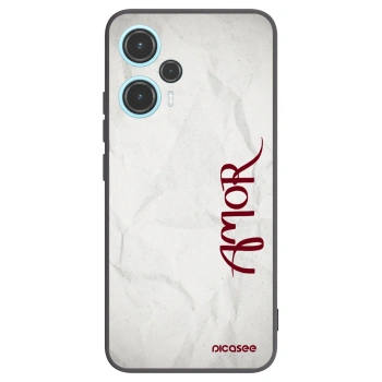 Picasee silikonski črni ovitek za Xiaomi Poco F5 - Amor