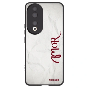 Picasee silikonski črni ovitek za Honor 90 5G - Amor