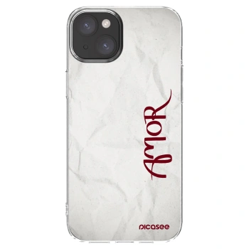 Picasee silikonski prozorni ovitek za Apple iPhone 15 Plus - Amor