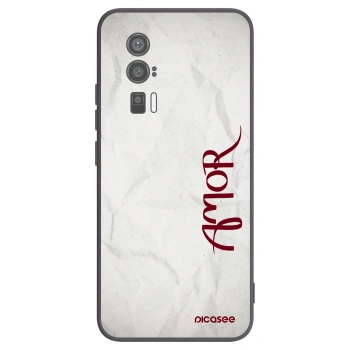 Picasee silikonski črni ovitek za Xiaomi Poco F5 Pro 5G - Amor