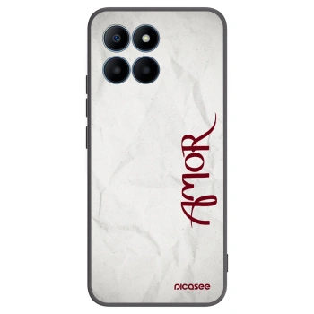 Picasee silikonski črni ovitek za Honor 70 Lite - Amor