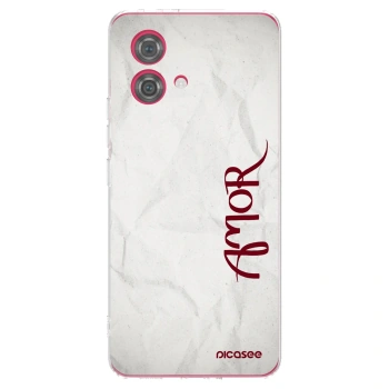Picasee silikonski prozorni ovitek za Motorola Moto G84 5G - Amor
