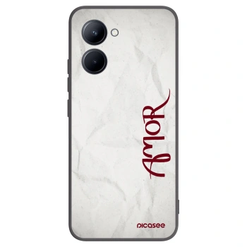 Picasee silikonski črni ovitek za Realme C33 (2023) - Amor
