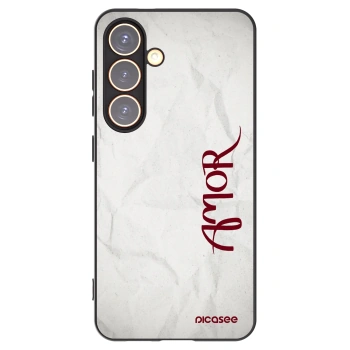 Picasee silikonski črni ovitek za Samsung Galaxy S24 S921B 5G - Amor