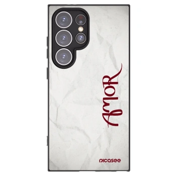 Picasee silikonski črni ovitek za Samsung Galaxy S24 Ultra S928B 5G - Amor