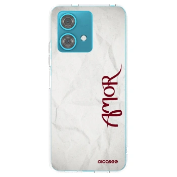 Picasee silikonski prozorni ovitek za Motorola Edge 40 Neo - Amor
