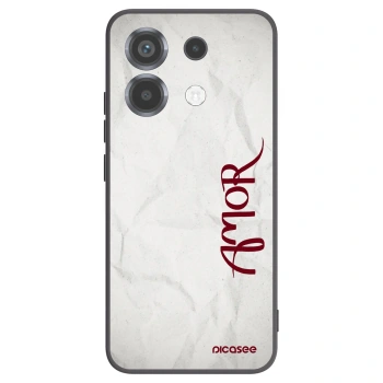 Picasee silikonski črni ovitek za Xiaomi Poco X6 - Amor