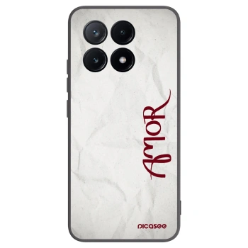 Picasee silikonski črni ovitek za Xiaomi Poco X6 Pro - Amor